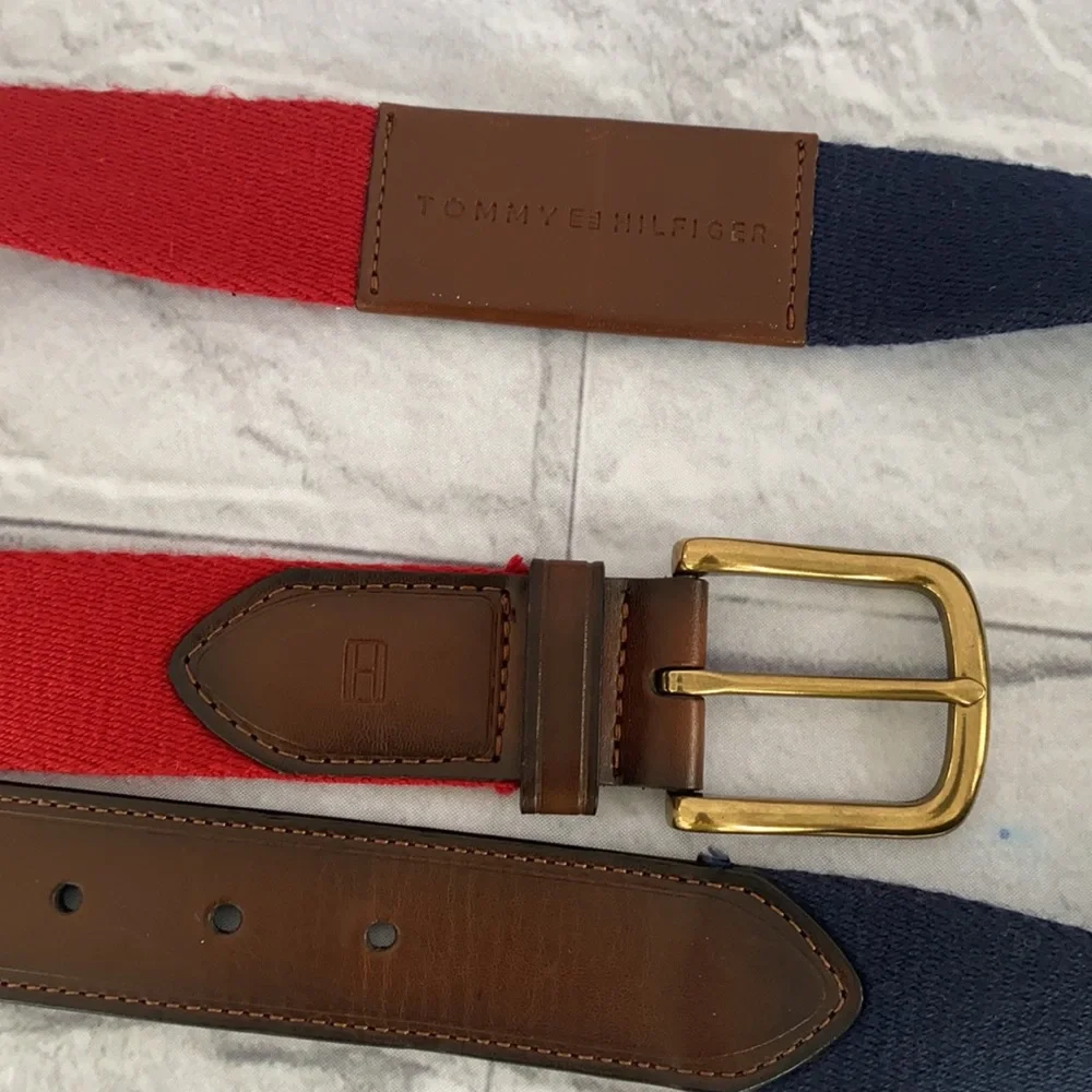 Tommy Hilfiger men’s bonded leather belt size 40